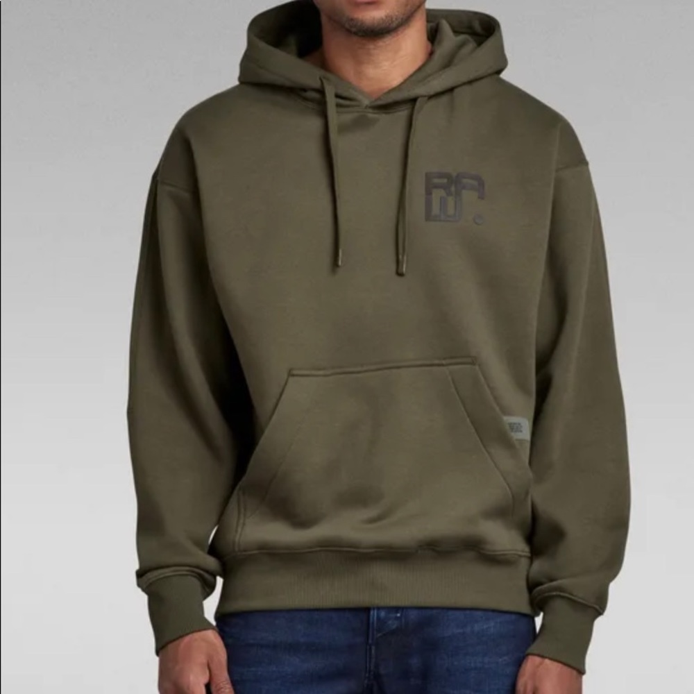 Brand New MULTI LOGO BACK HOODIE G-Star